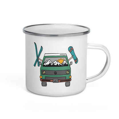 Shred Van Enamel Mug