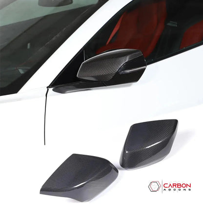C8 Corvette Real Carbon Fiber Exterior Mirror Covers | Exterior Upgrade (2020–2026)