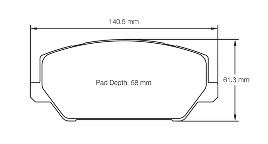 PAGID Racing Pagid Racing 7034 RSL2 Compound Brake Pads 7034-RSL2