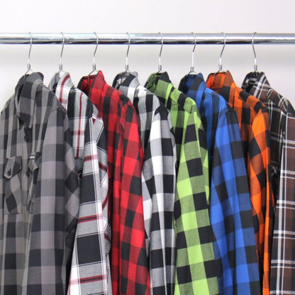 Hot Leathers Men's 'Chrome Riot' Mult/Color Cotton Flannel Shirt - Button Front - Riding/Casual/ Work Wear - FLM2003