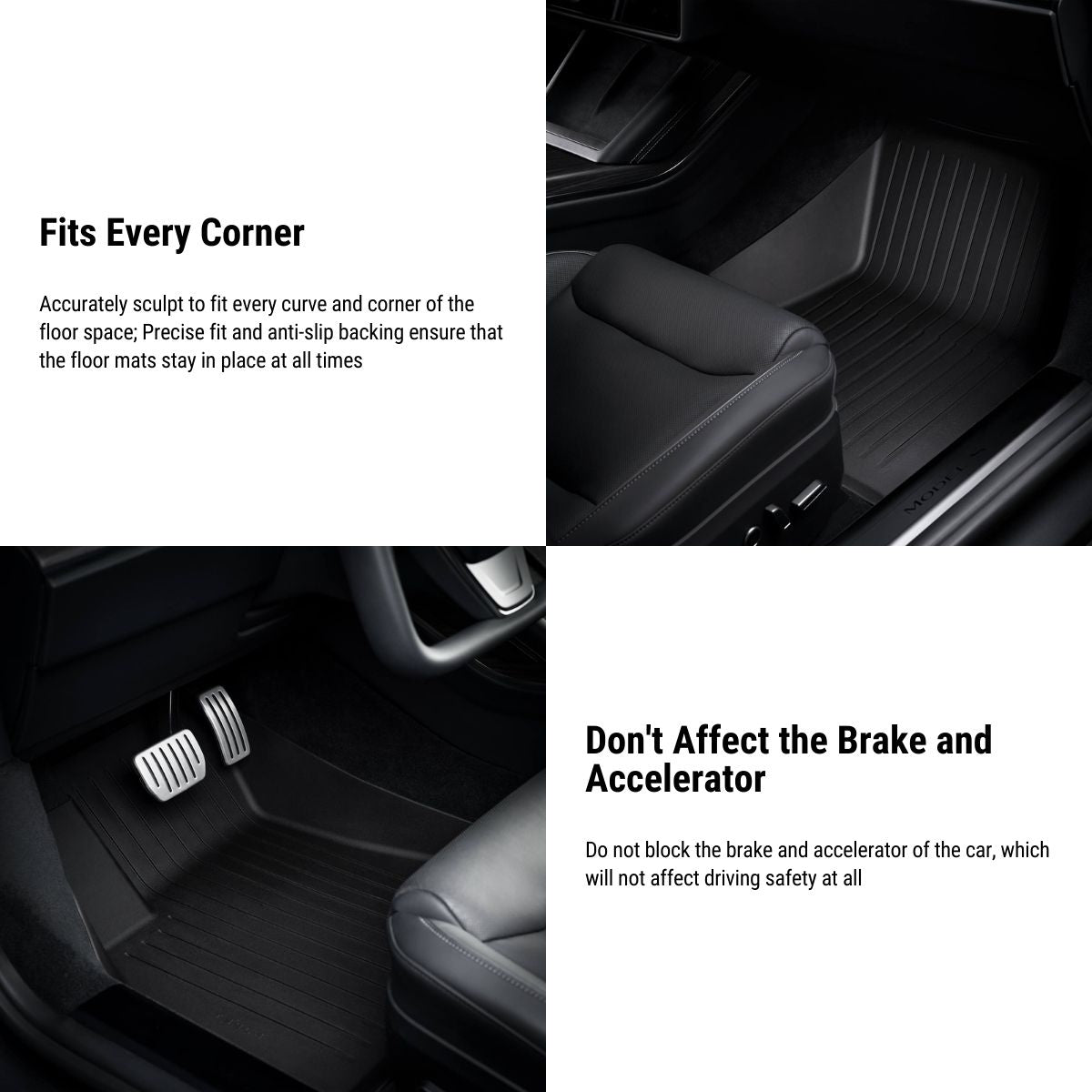 Floor Mat for Five Seater Tesla Model S (Left Hand Drive)