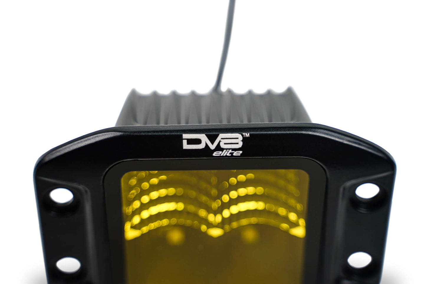 DV8 Offroad 3-Inch Elite Series LED Amber Flush Mount Pod Light BE3FMW40W-A