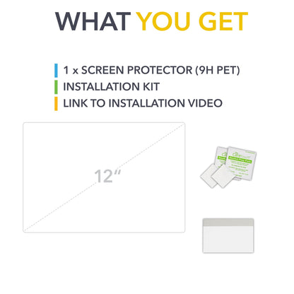 12" Screen Protector | Ford Bronco, F-150, F-150 Lightning (Pro & XLT) and more