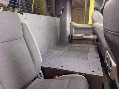 Ford - F-150 - 2015-Present - 13th & 14th Gen - Explore Series - SuperCab - Second Row - HIGH Seat Delete Plate System - Without Subwoofer