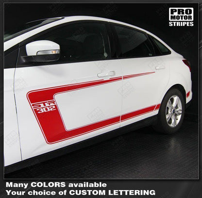 Ford Focus 2011-2018 Side C-Stripes BOSS 302 Style Decals