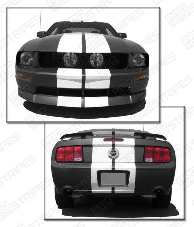 Ford Mustang 2005-2009 Pre-cut Over-The-Top Double Stripes