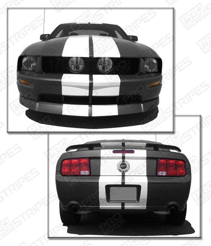 Ford Mustang 2005-2009 Pre-cut Over-The-Top Double Stripes
