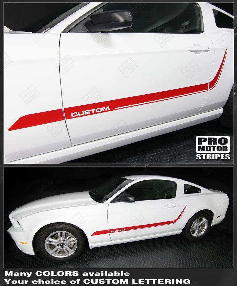 Ford Mustang 2005-2014 Lower Door Side Accent Stripes