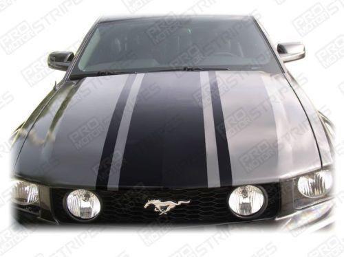 Ford Mustang 2005-2017 Retro Style Hood Accent Stripes