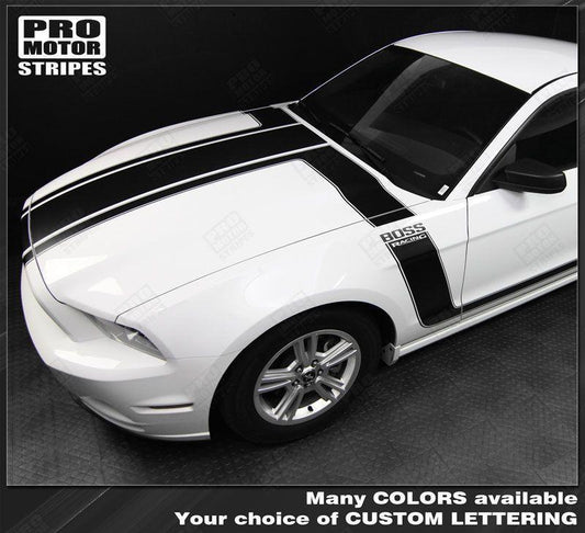 Ford Mustang 2013-2014 BOSS 302 Style Hood & Side Stripes