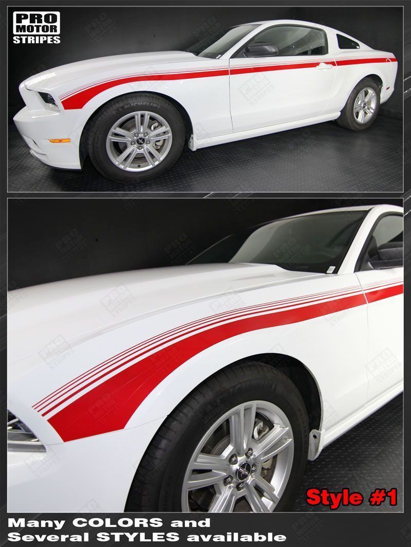 Ford Mustang 2013-2014 Javelin Side Accent Strobe Stripes
