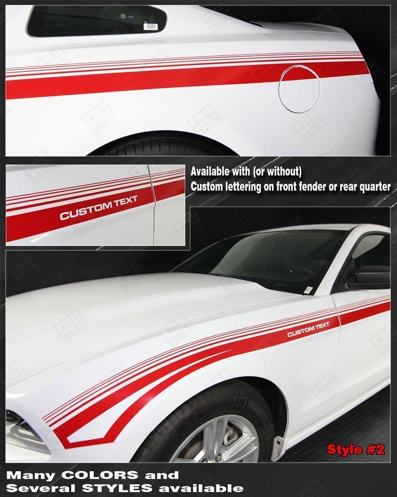 Ford Mustang 2013-2014 Javelin Side Accent Strobe Stripes