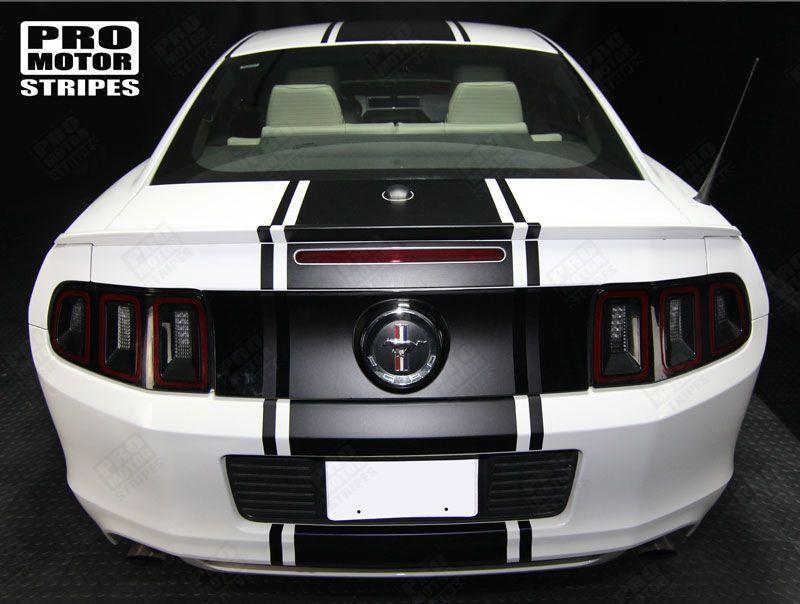 Ford Mustang 2005-2009 & 2013-2017 Pre-cut Top Rally Stripe Kit Decals