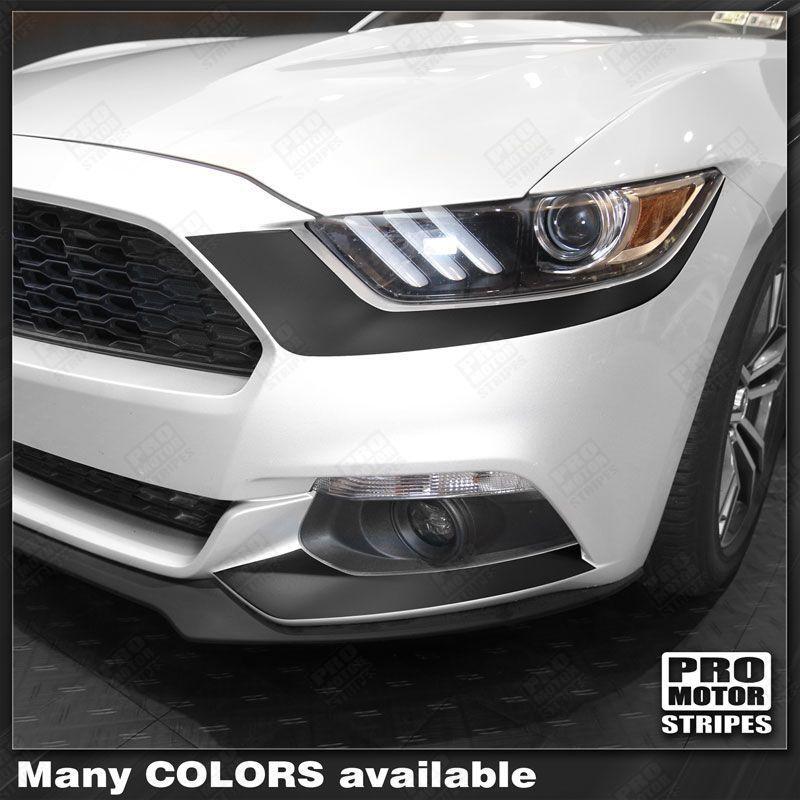 Ford Mustang 2015-2017 Headlight & Fog Light Accent Decals