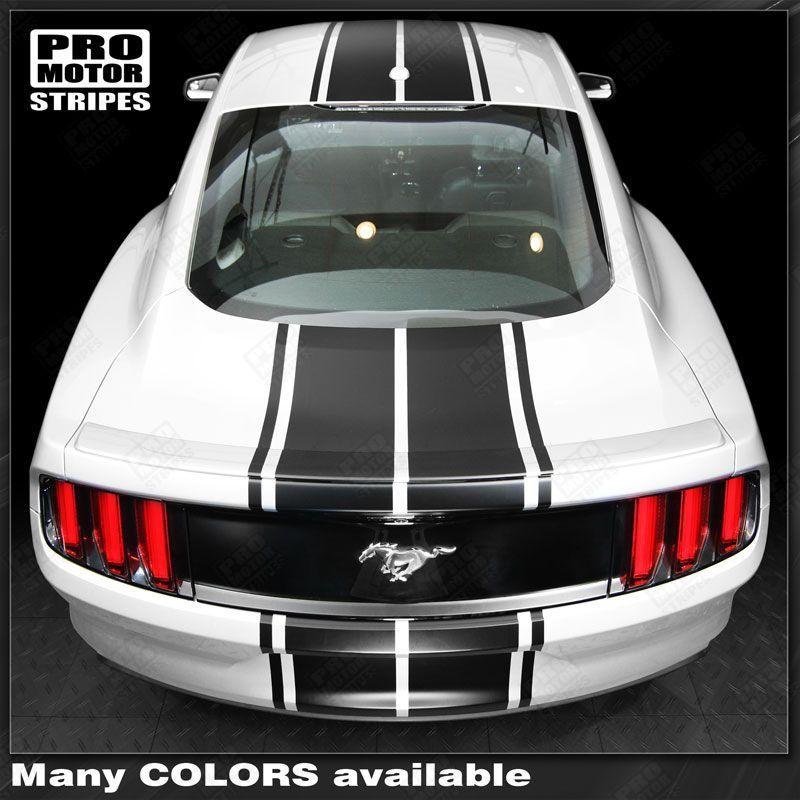 Ford Mustang 2005-2009 & 2013-2017 Over The Top Double Rally Stripes