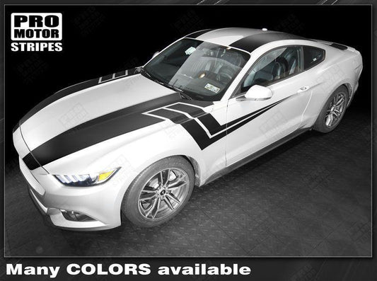 Ford Mustang 2015-2017 Over The Top & Side Sport Stripes