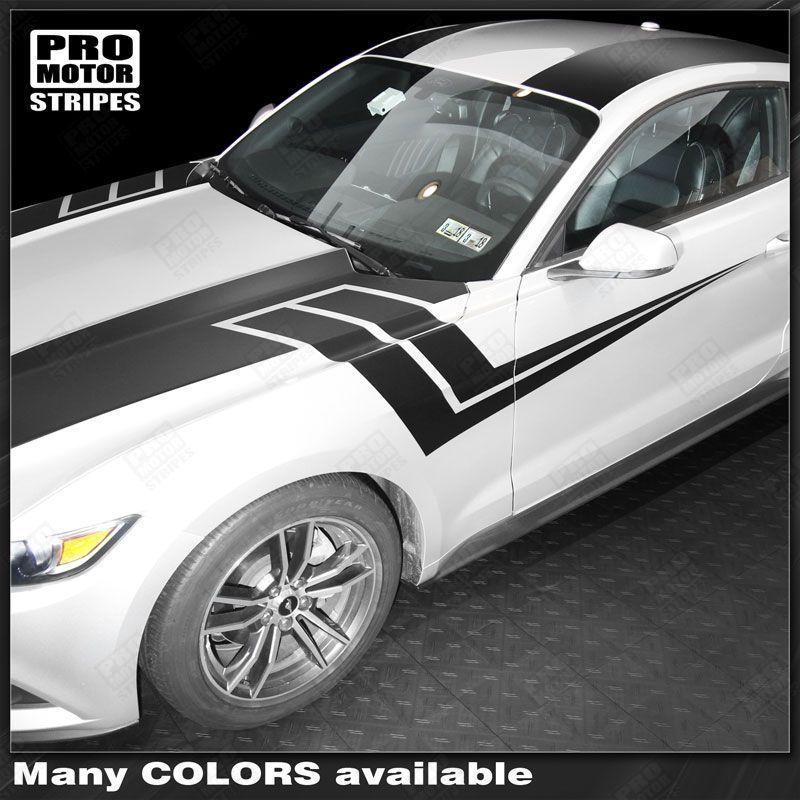 Ford Mustang 2015-2017 Over The Top & Side Sport Stripes
