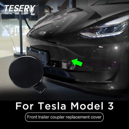 Front Bumper Tow Hole Tow Hitch Cover OEM for Tesla Model 3