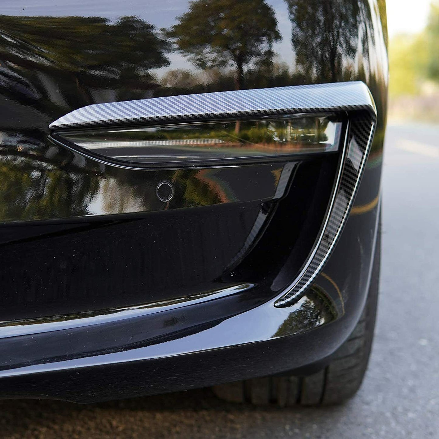 Front Fog Light Eyebrow Trim for Model 3/Y | 4 Finishes | 2-Pack