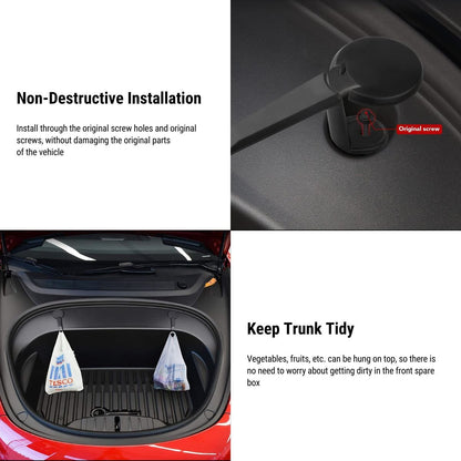 Front Trunk Hook Holding Clips for Tesla Model 3