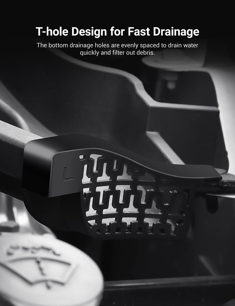 Front Trunk Drain Channel Filter Net for Model Y | Prevent Water Damage (2-Pack)