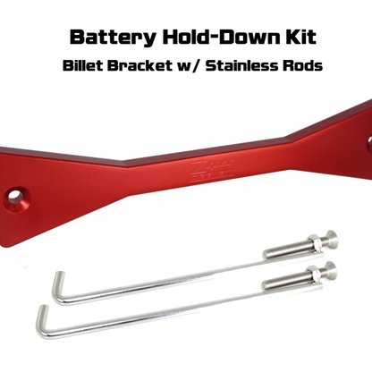 ZSPEC Battery Hold Down/Bracket for Datsun Z/ZX Cars, Billet w/ Stainless Hardware