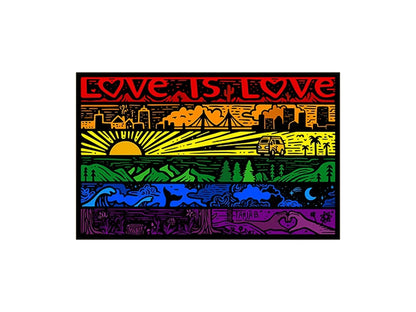 Love is Love Rainbow Sticker