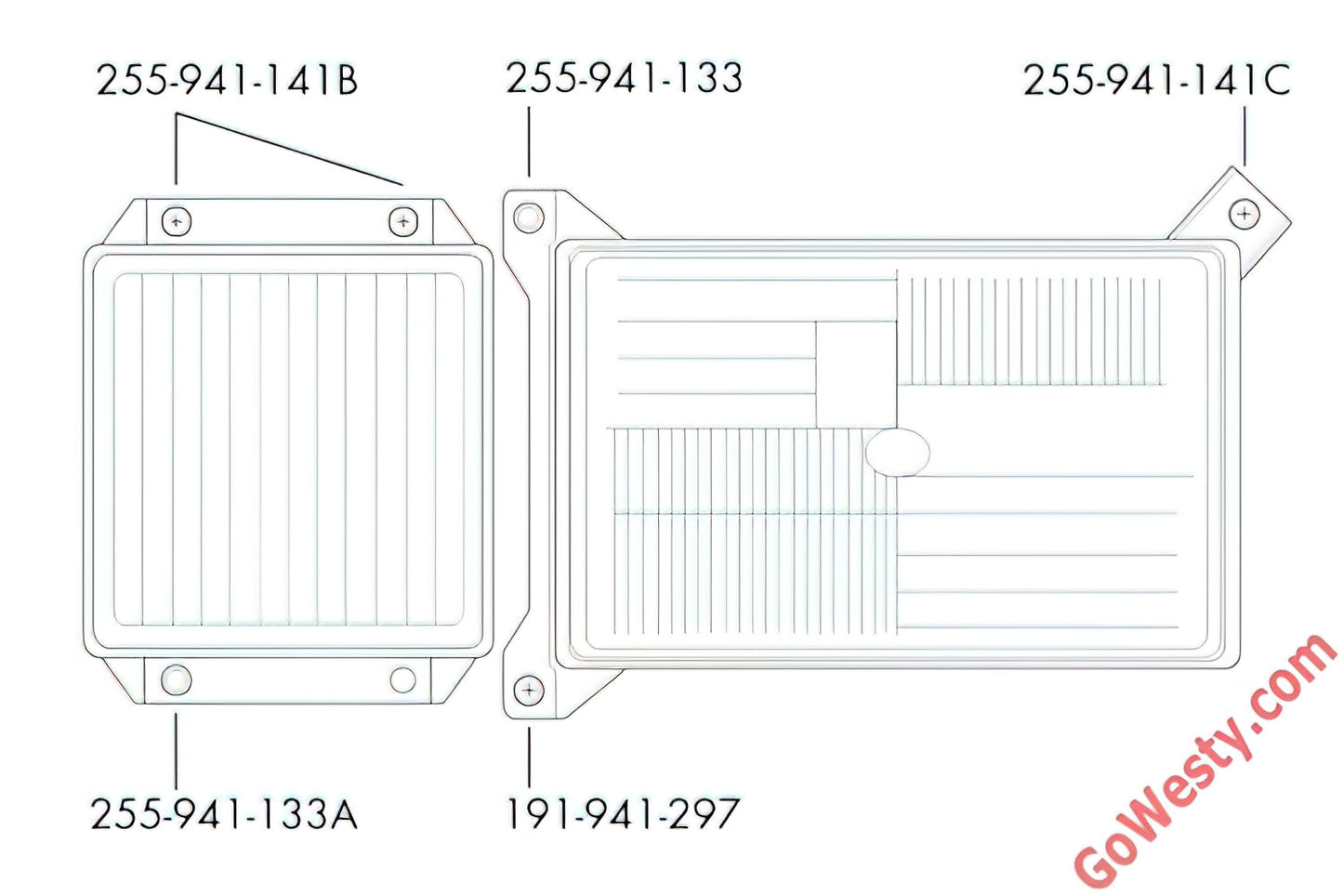 Headlight Adjuster for Upper Outboard Driving Lens [Late Vanagon]