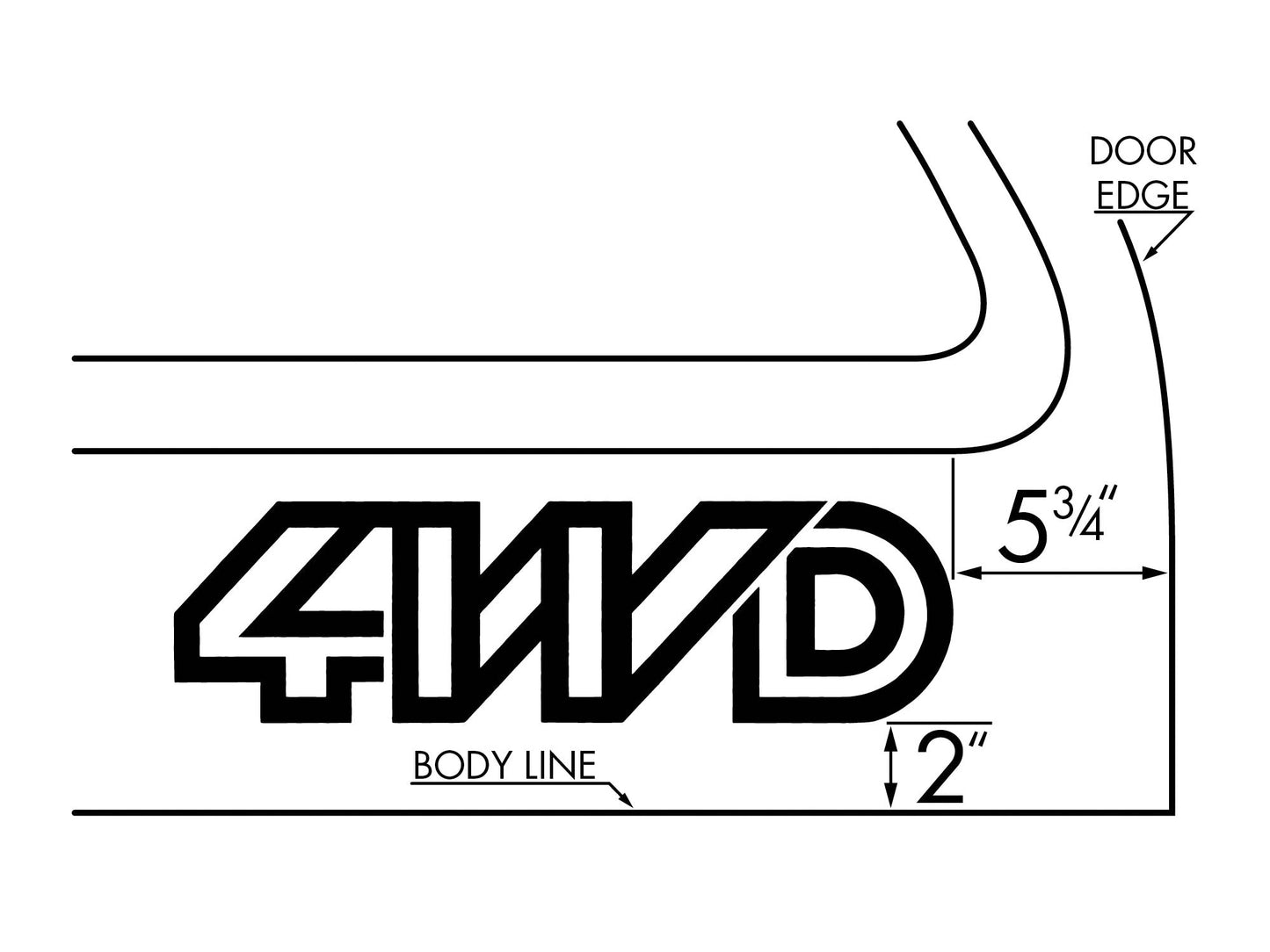 4WD Decal