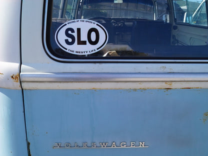 Moving at the Speed of SLO Sticker