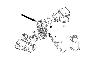 Air Intake Boot [Late 2WD]