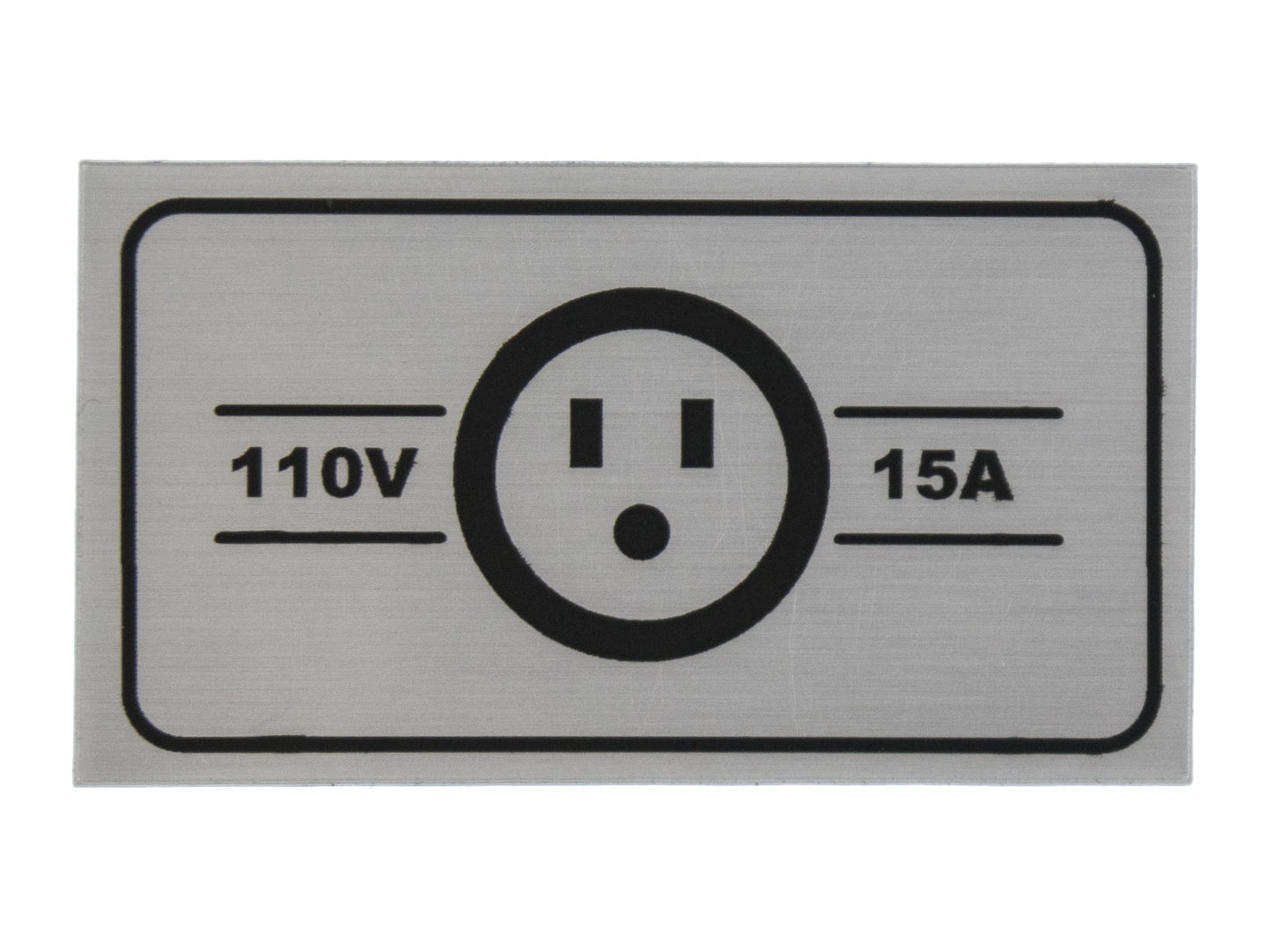 110V/15A Hook-up Decal
