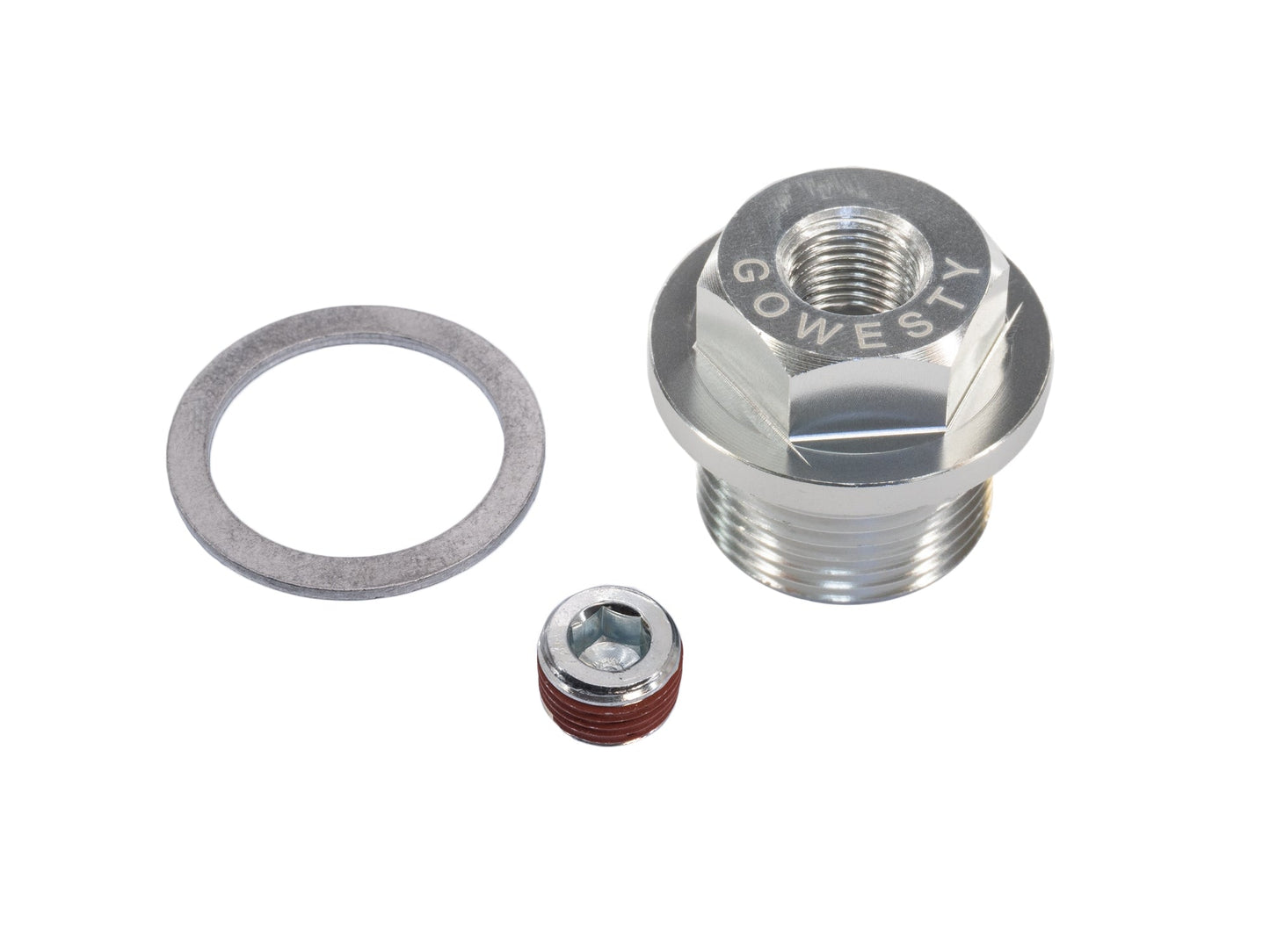 Oil Pressure Relief Plug with External Hex and Threaded Port