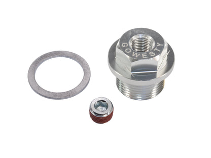Oil Pressure Relief Plug with External Hex and Threaded Port