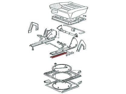 Plastic Guide for Front Seat Track