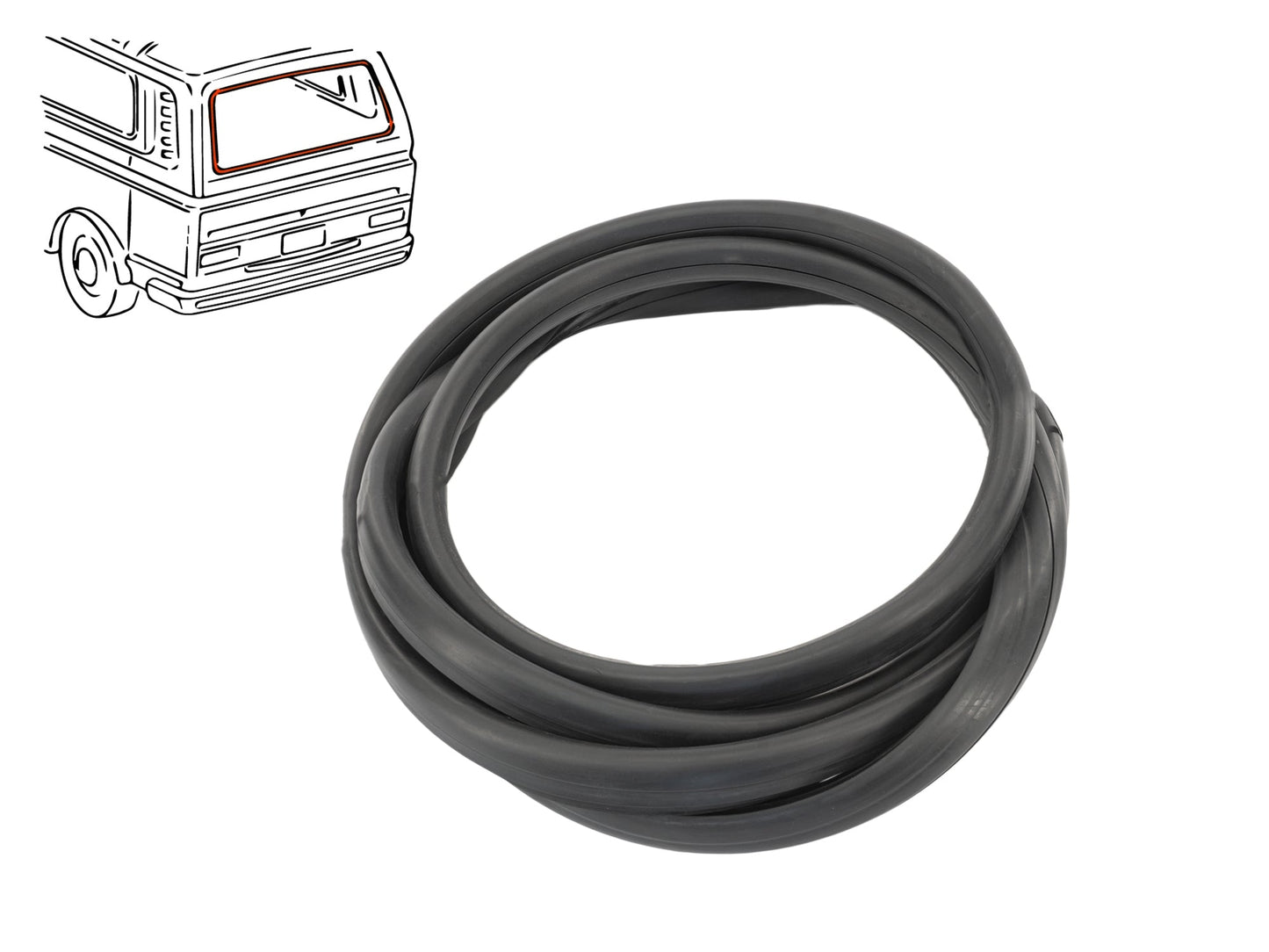 Rear Hatch Window Seal (w/o Groove)
