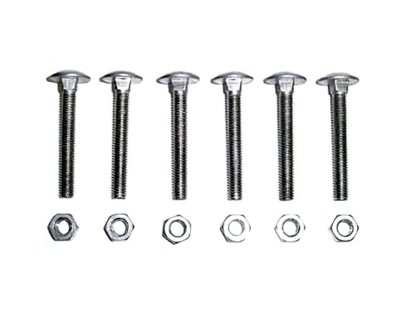 Pop-Top to Rear Hinges Carriage Bolt Set [Late Bus]
