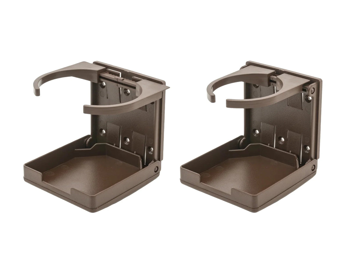 Folding Cup Holder with Adjustable Ratcheting Arms