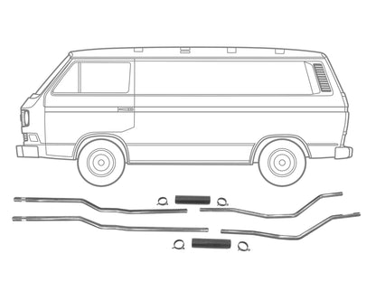 Stainless Steel Coolant Pipe Set [2WD - 1.9 Cooling]