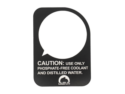 Coolant Warning Tag (Coolant Expansion Tank)[Vanagon]