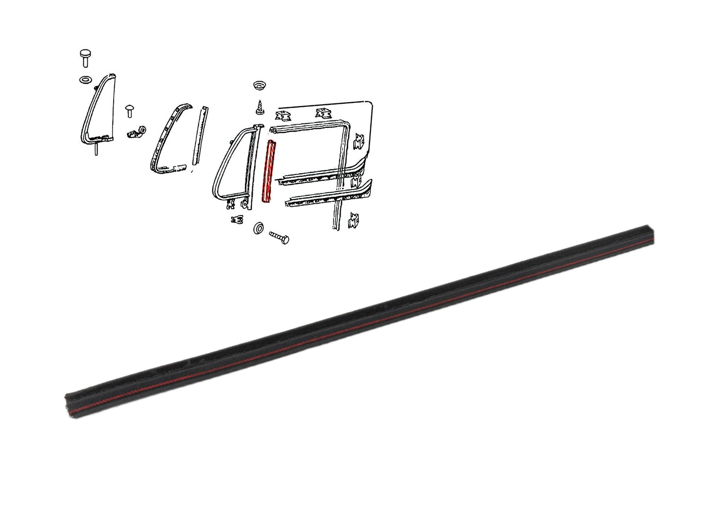 Front Felt Channel Strip L/R  [Bus]