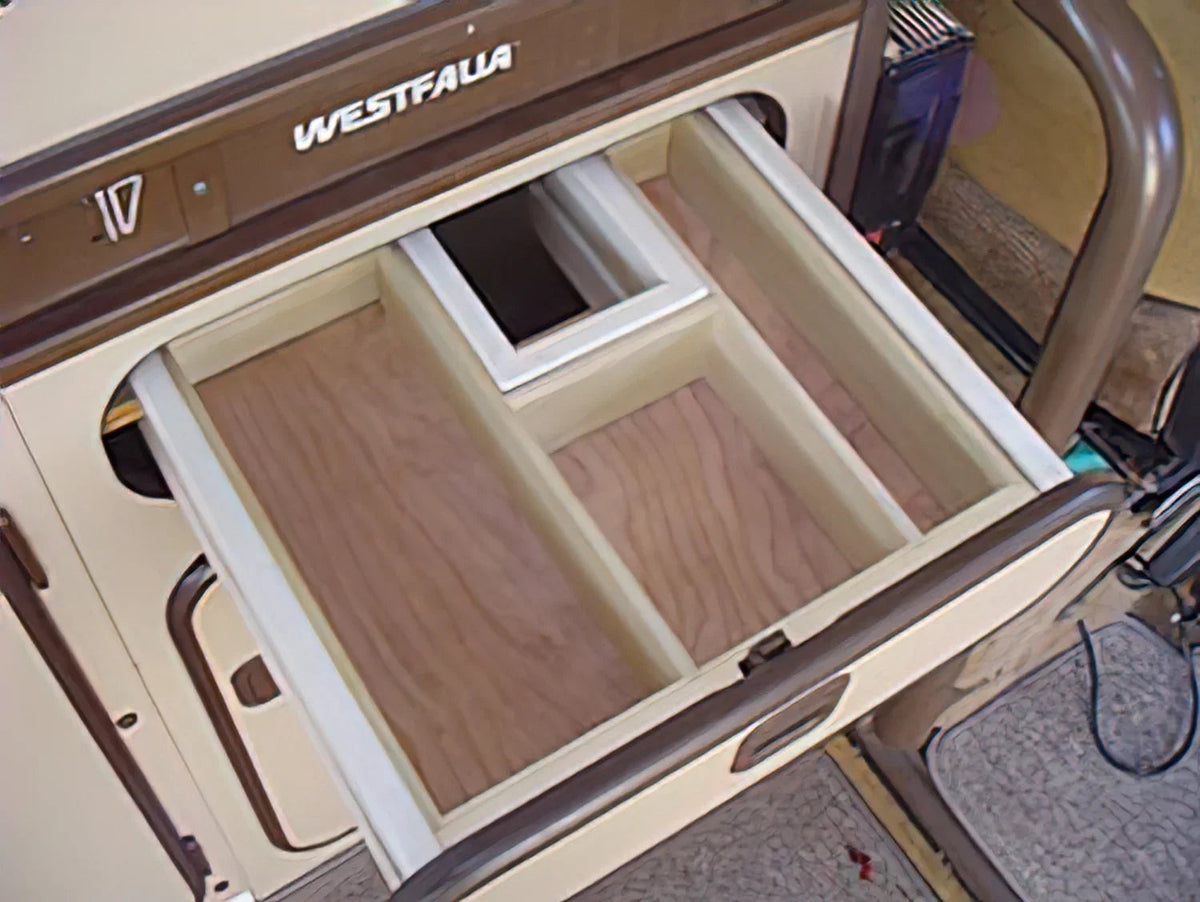 BARGAIN BASEMENT - Wooden Drawer Organizer [Vanagon Westfalia Camper]