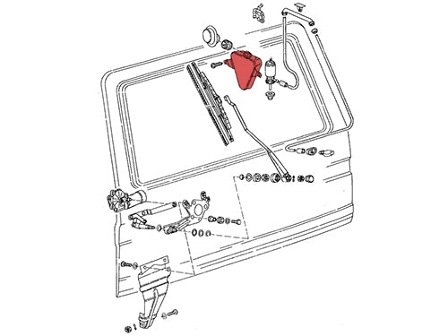 Wiper Washer Reservoir (Rear)