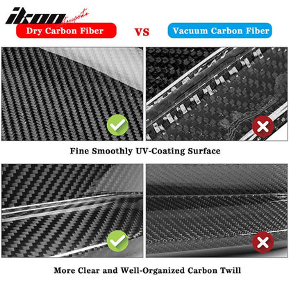 2021-2023 G80 M3 G82 G83 M4 MP Style 4PCS Front Bumper Canards Dry CF