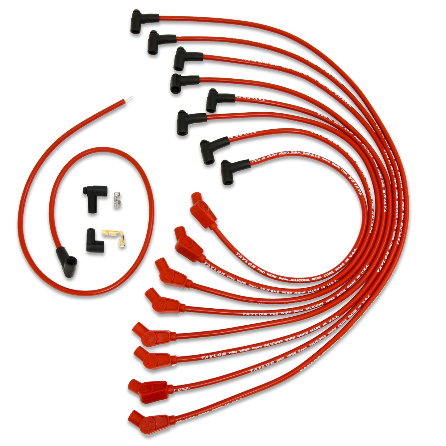 Taylor Cable 8mm race fit Spiro-Pro red 76258