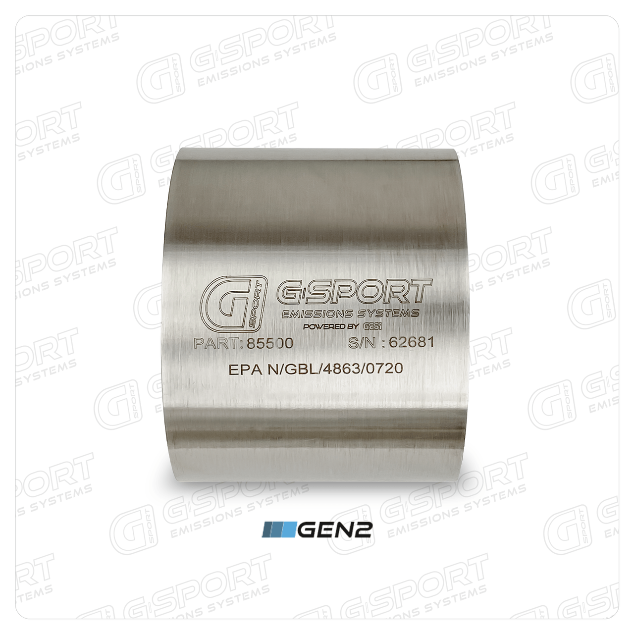 G-Sport Gen2 EPA Compliant Catalytic Converter Core - 4.000" Body x 4.000" Long (50200)