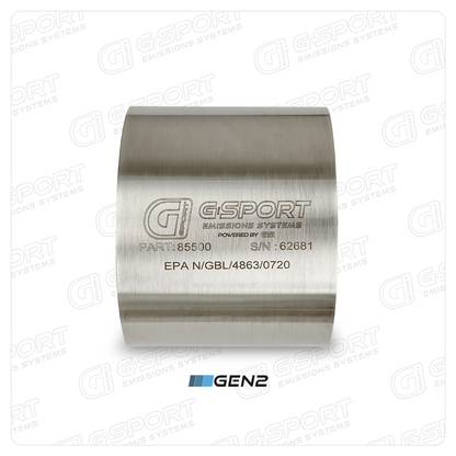 G-Sport Gen2 EPA Compliant Catalytic Converter Core - 6.000" Body x 4.000" Long (85600)