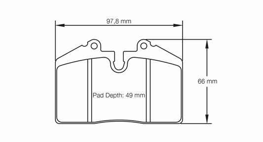 PAGID Racing Pagid Racing Ferrari 348, 456 GT, F512M & 550, Maserati Spyder 4.2 & Coupe 3.2, Porsche 911 3.3 SC Turbo / Turbo S, 964 3.3/3.6 Turbo & Turbo RSL19 Brake Pads 1203-RSL19
