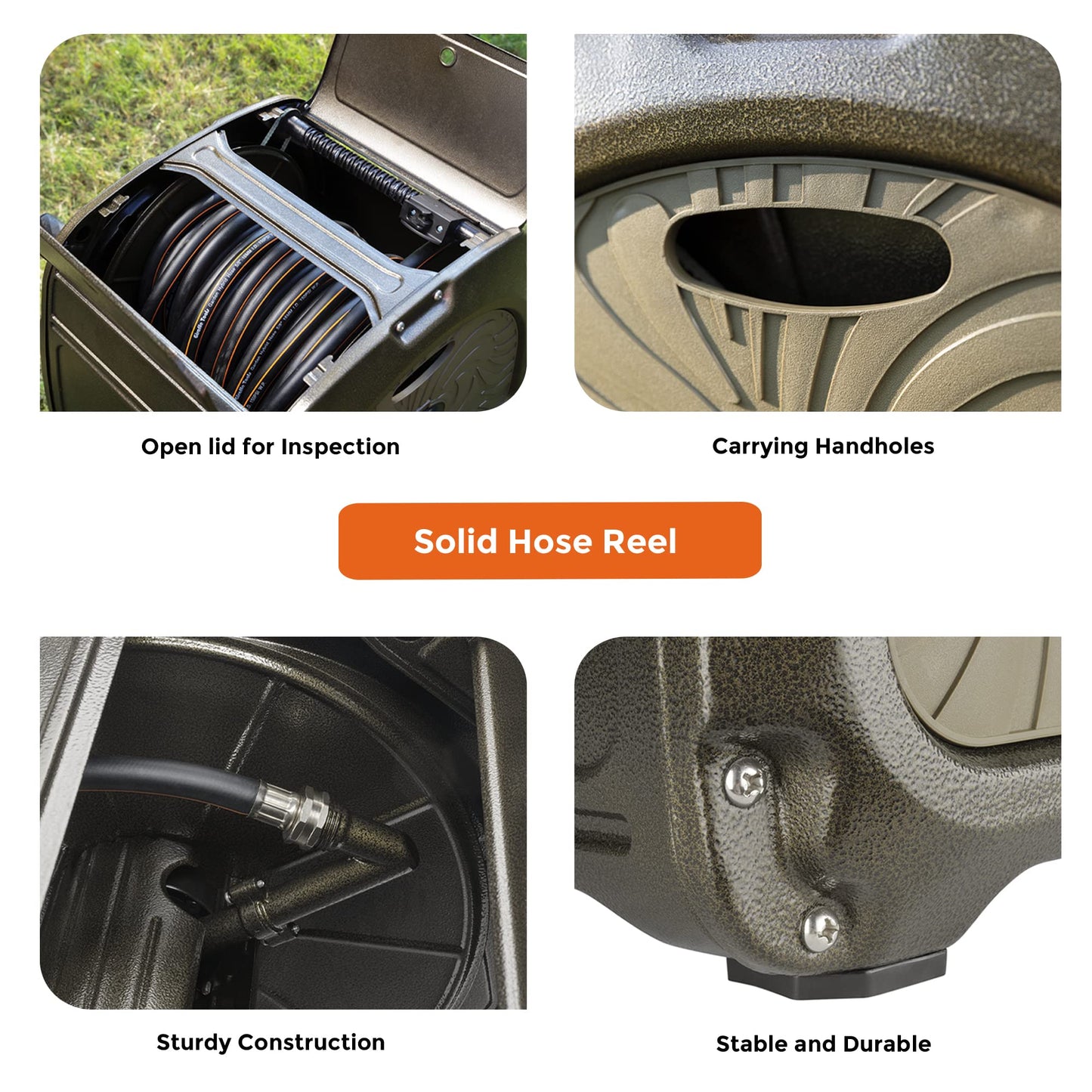 Garden Hose Reel Box-Heavy Duty