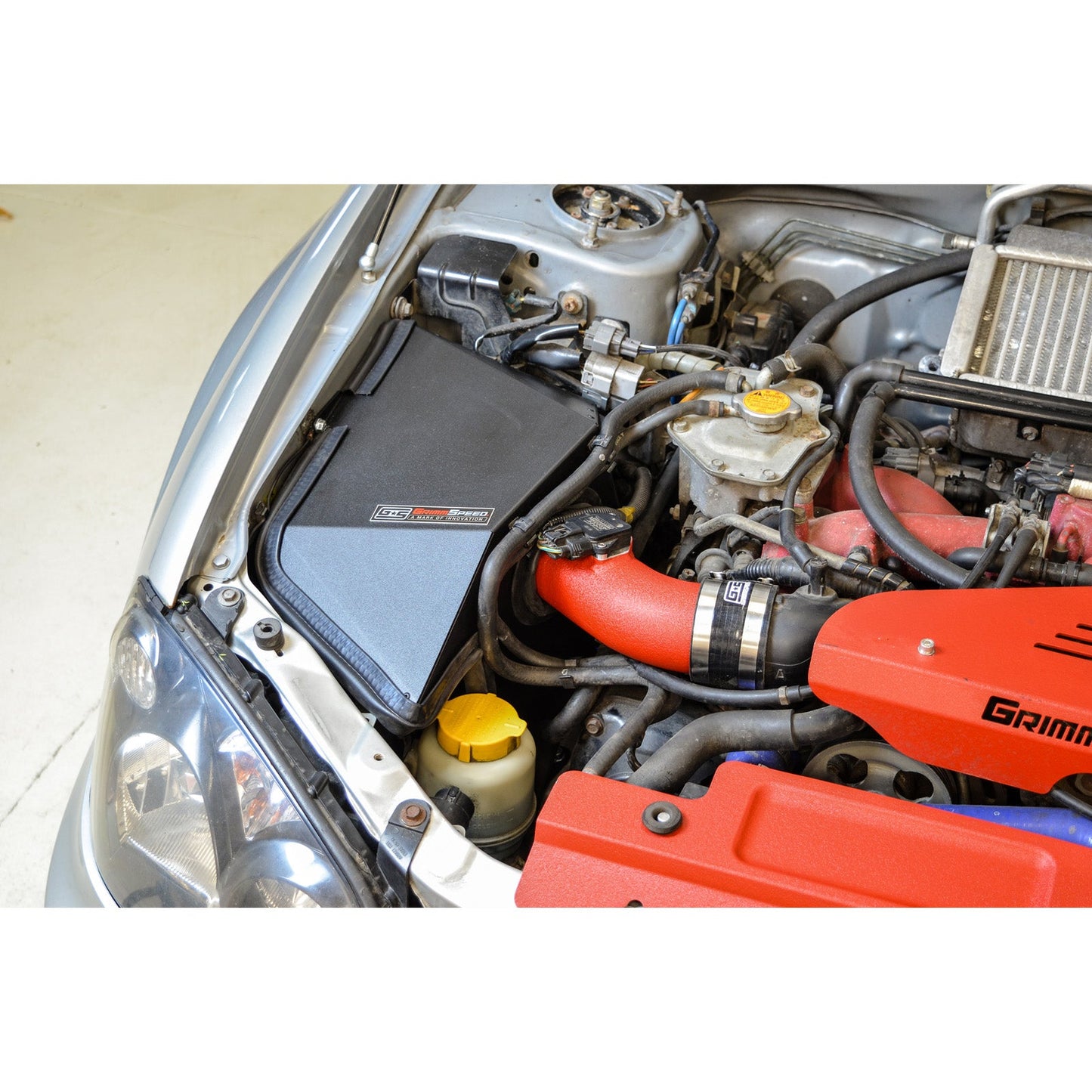 GrimmSpeed Cold Air Intake - Red - 2002-07 Subaru WRX/STI, 2004-08 Subaru Forester XT GRM060075